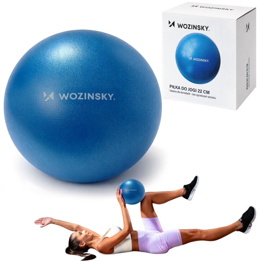 Wozinsky WPDP-N22 reabilitacinis mankštos kamuolys 22 cm – mėlynas - Image 6
