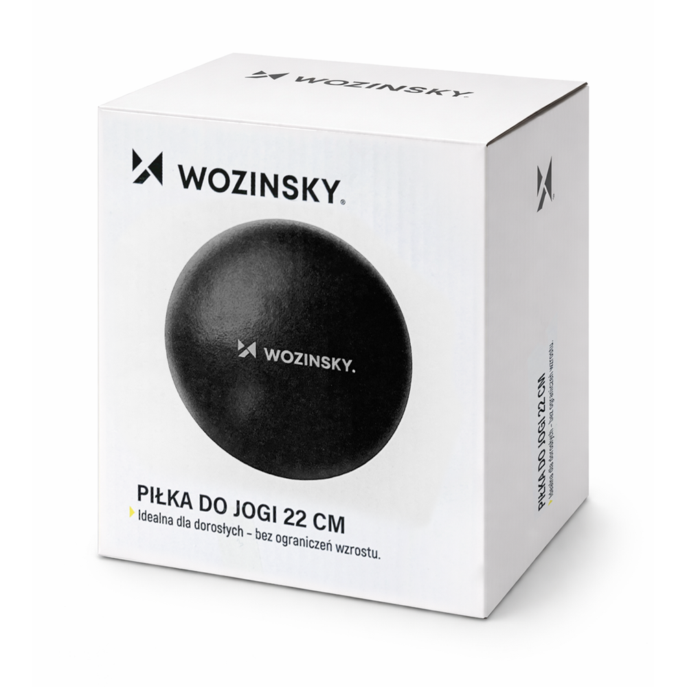 Wozinsky WPDP-C22 reabilitacinis mankštos kamuolys 22 cm – juodas - Image 2