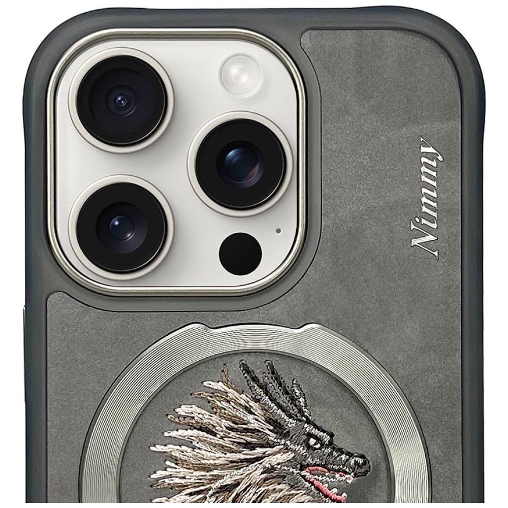 Nimmy Dragon MagSafe dėklas iPhone 16 Pro – pilkas - Image 2