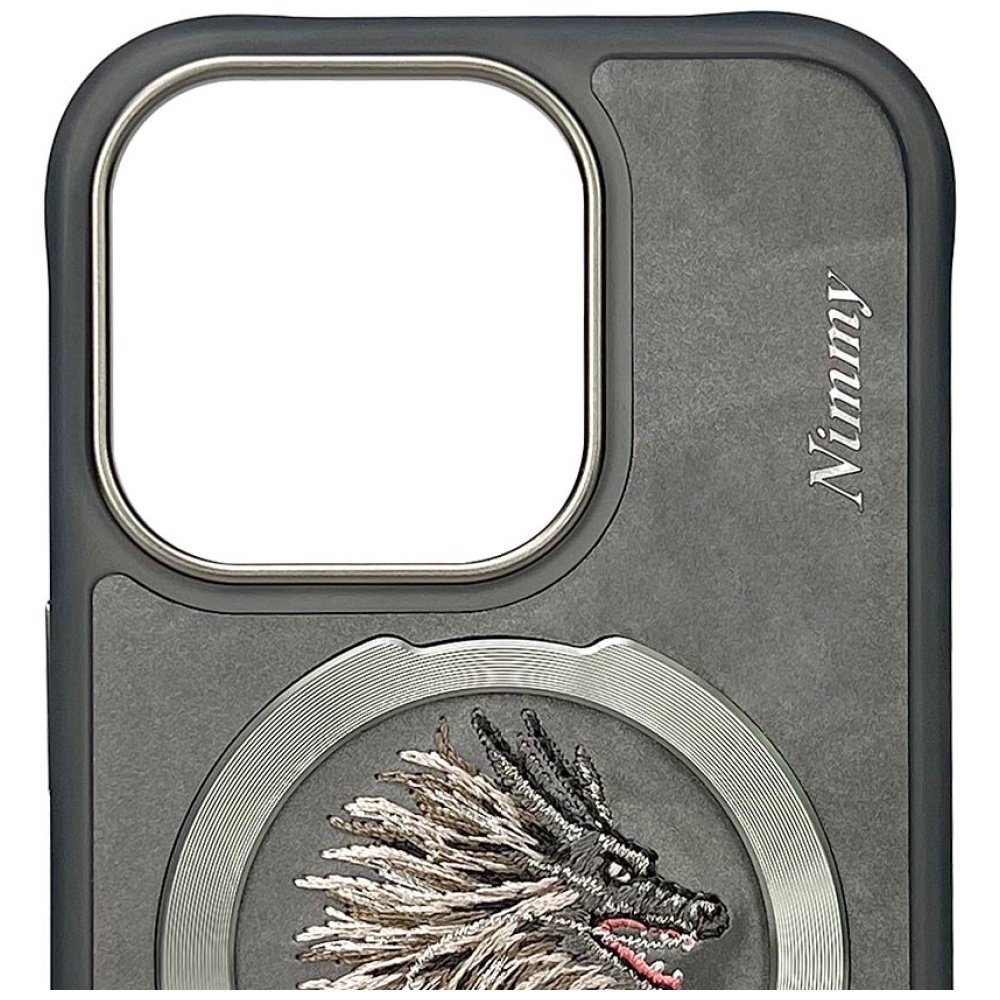 Nimmy Dragon MagSafe dėklas iPhone 16 Pro – pilkas - Image 4
