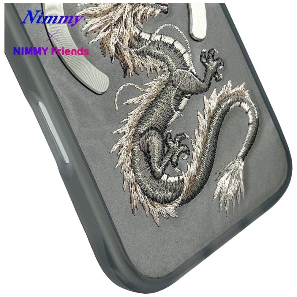 Nimmy Dragon MagSafe dėklas iPhone 16 – pilkas - Image 12