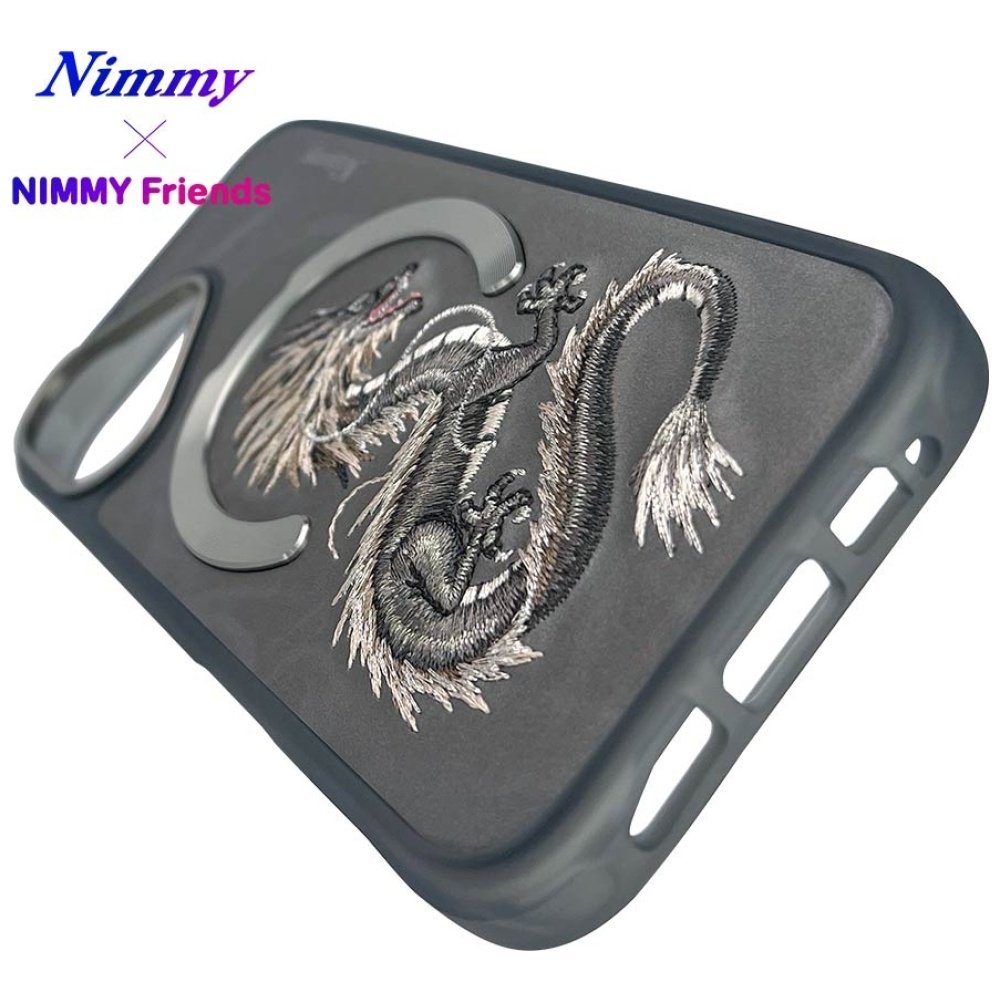 Nimmy Dragon MagSafe dėklas iPhone 16 – pilkas - Image 13