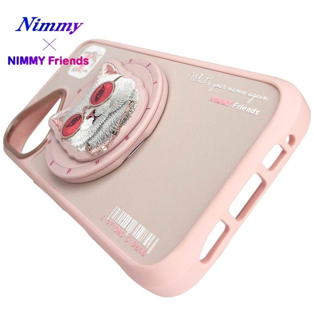 Nimmy Glasses Cool Cat MagSafe dėklas iPhone 16 – rožinis - Image 13