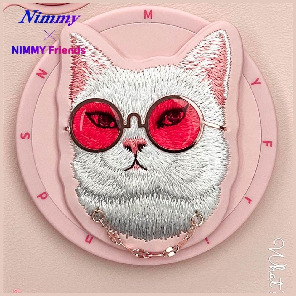 Nimmy Glasses Cool Cat MagSafe dėklas iPhone 16 – rožinis - Image 8