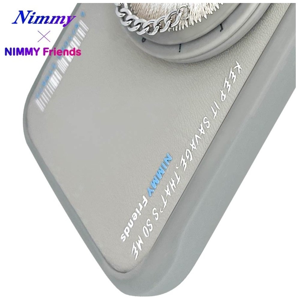 Nimmy Glasses Cool Cat MagSafe dėklas iPhone 16 – pilkas - Image 11
