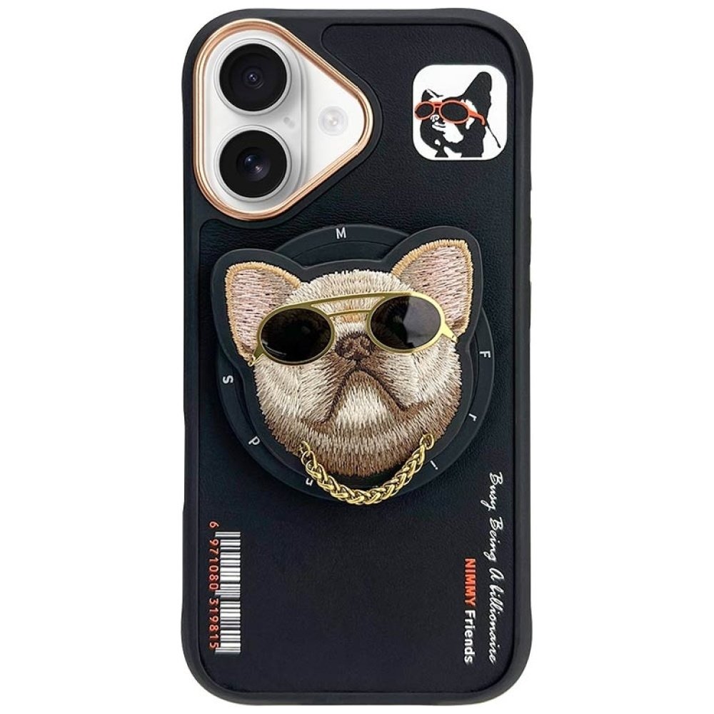 Nimmy Glasses Cool nag MagSafe case for iPhone 16 - black