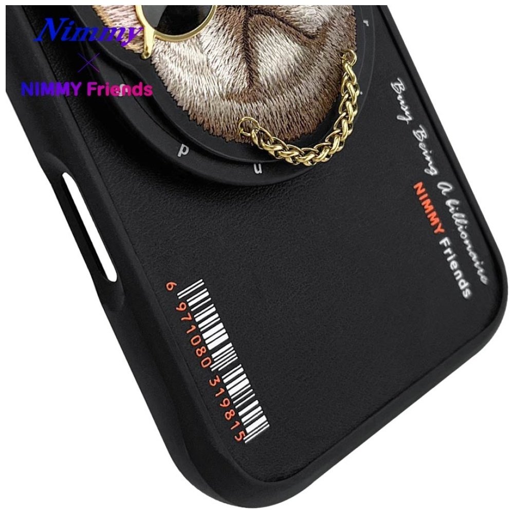 Nimmy Glasses Cool Dog MagSafe dėklas iPhone 16 – juodas - Image 12