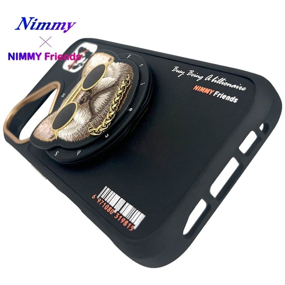 Nimmy Glasses Cool Dog MagSafe dėklas iPhone 16 – juodas - Image 13