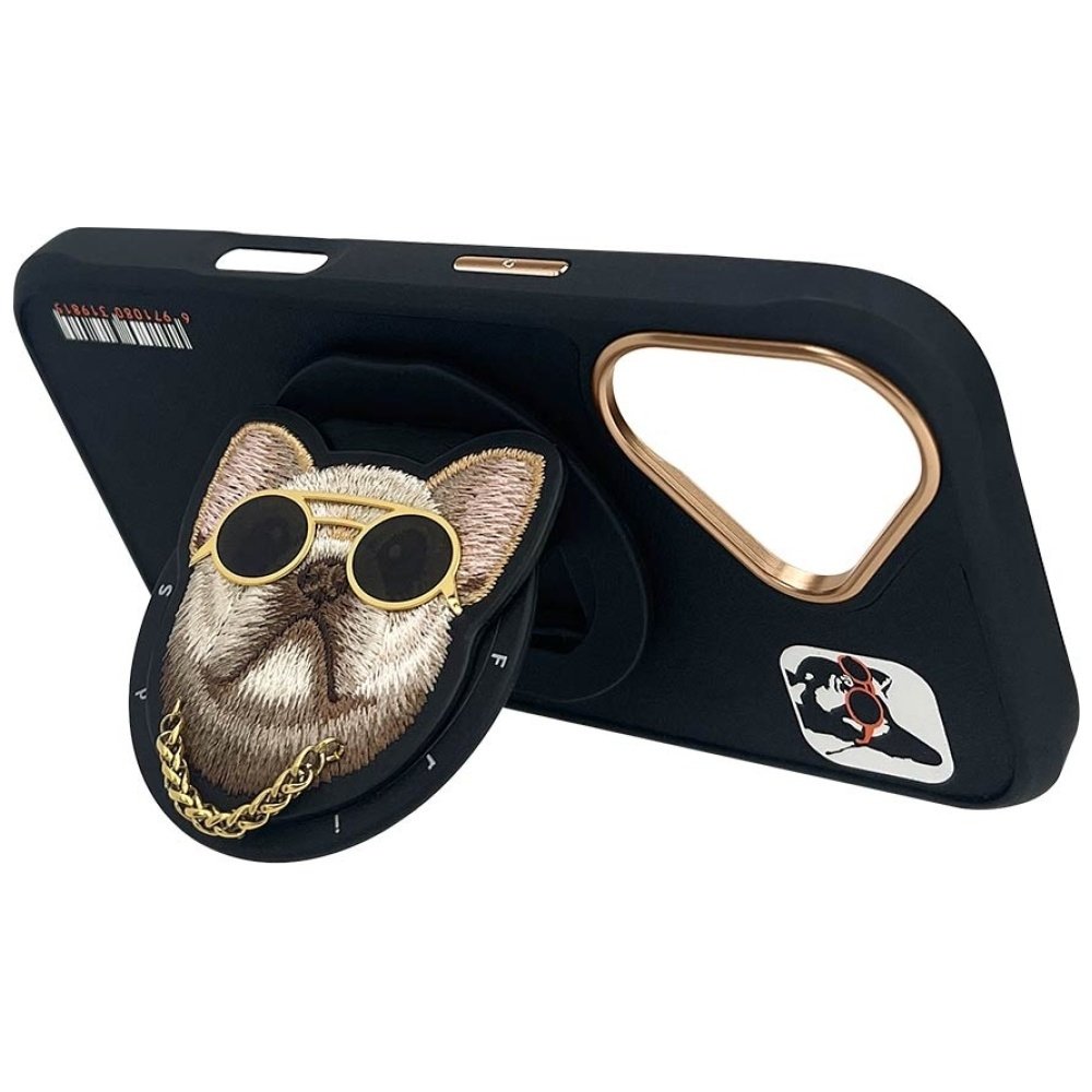 Nimmy Glasses Cool Dog MagSafe dėklas iPhone 16 – juodas - Image 14