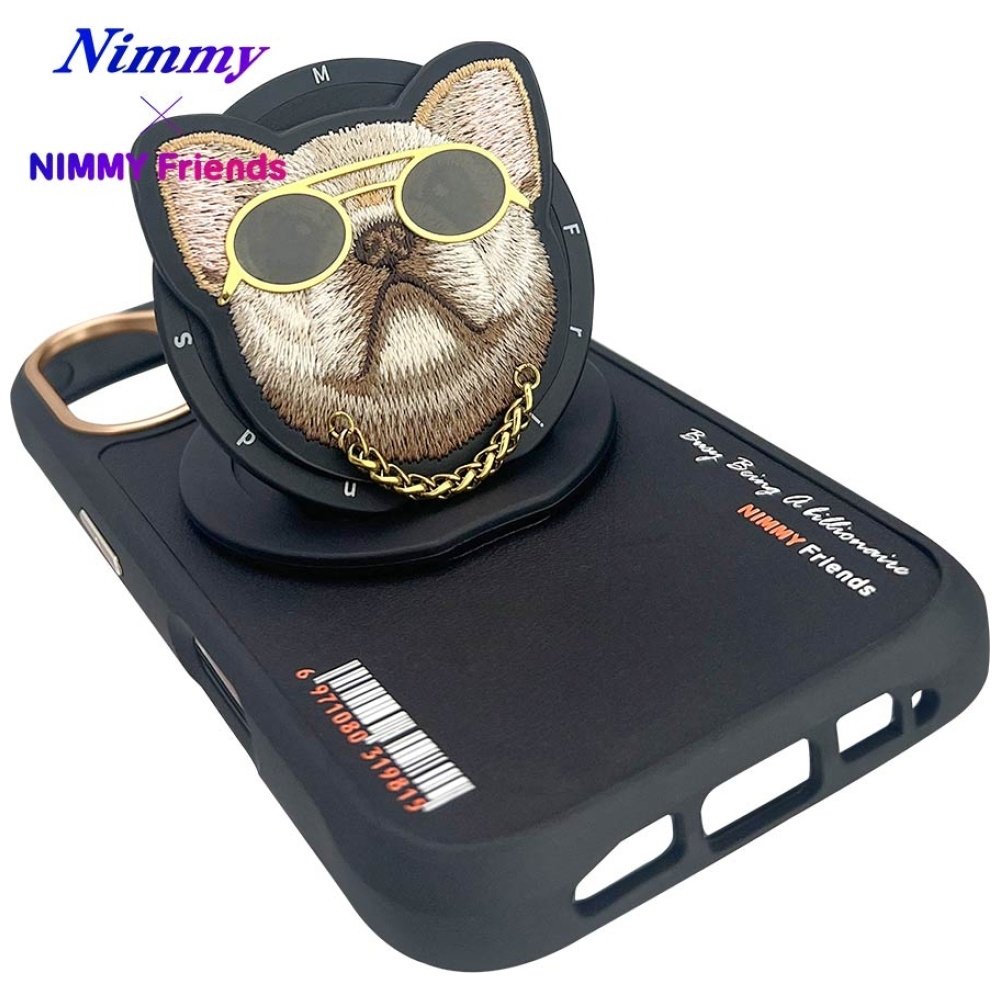 Nimmy Glasses Cool Dog MagSafe dėklas iPhone 16 – juodas - Image 15