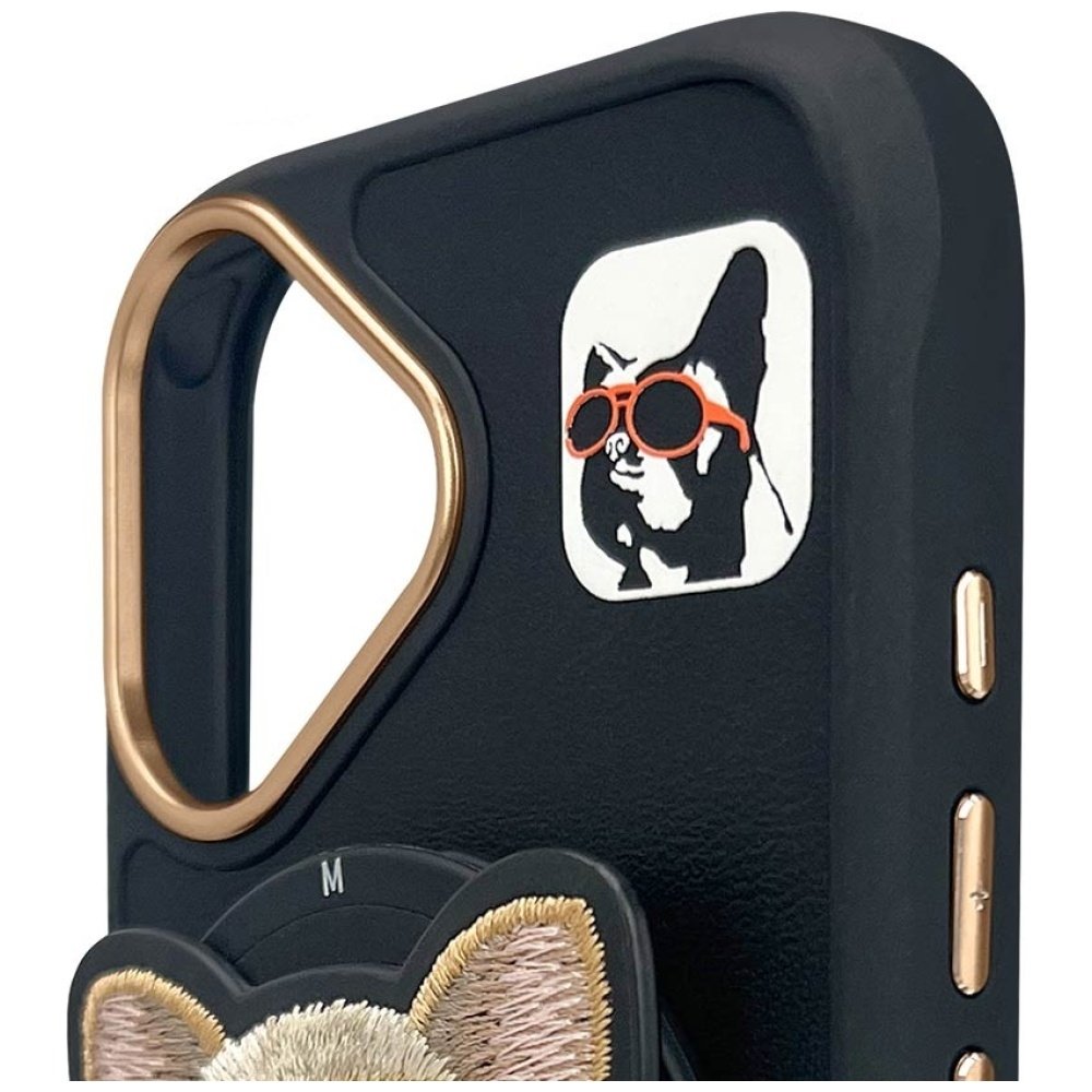 Nimmy Glasses Cool Dog MagSafe dėklas iPhone 16 – juodas - Image 9