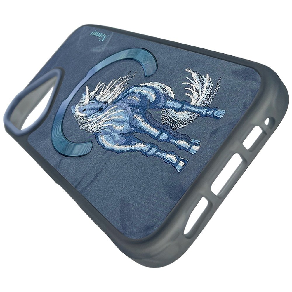 Nimmy Magnetic Fantasy Animal MagSafe dėklas iPhone 16 – mėlynas - Image 4