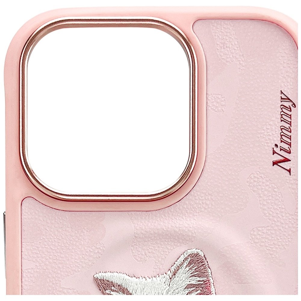 Nimmy Magnetic Fashion Cute Pet MagSafe dėklas iPhone 16 Pro Max – rožinis - Image 3