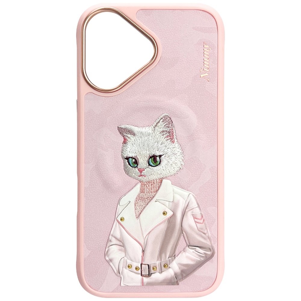 Nimmy Magnetic Fashion Cute Pet MagSafe dėklas iPhone 16 – rožinis - Image 2