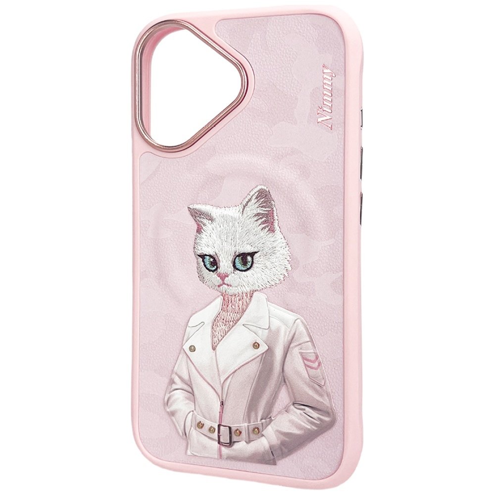 Nimmy Magnetic Fashion Cute Pet MagSafe dėklas iPhone 16 – rožinis - Image 3