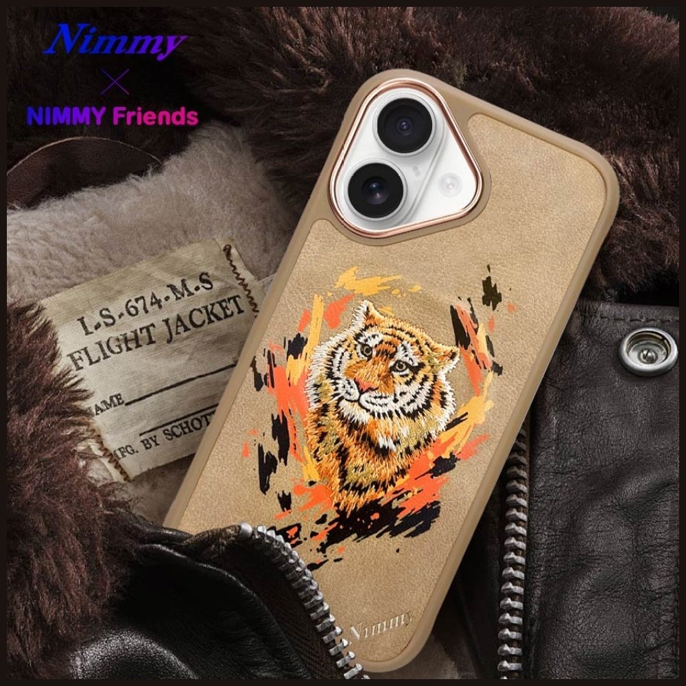 Nimmy Tiger MagSafe dėklas iPhone 16 – rudas - Image 14