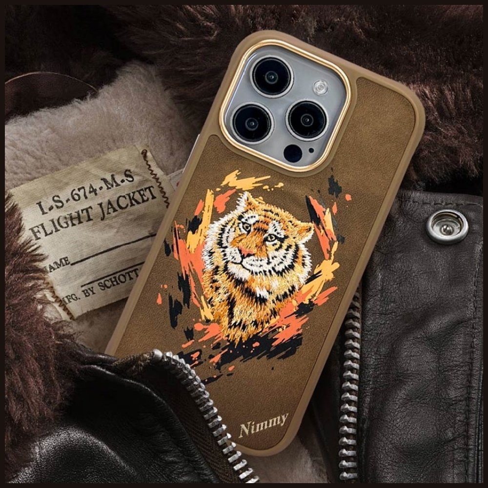 Nimmy Tiger MagSafe dėklas iPhone 16 Pro Max – rudas - Image 10