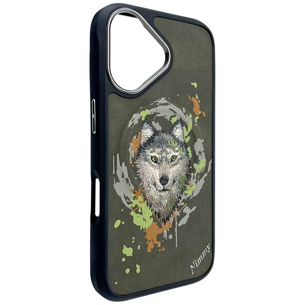 Nimmy Wolf MagSafe dėklas iPhone 16 – tamsiai pilkas - Image 5