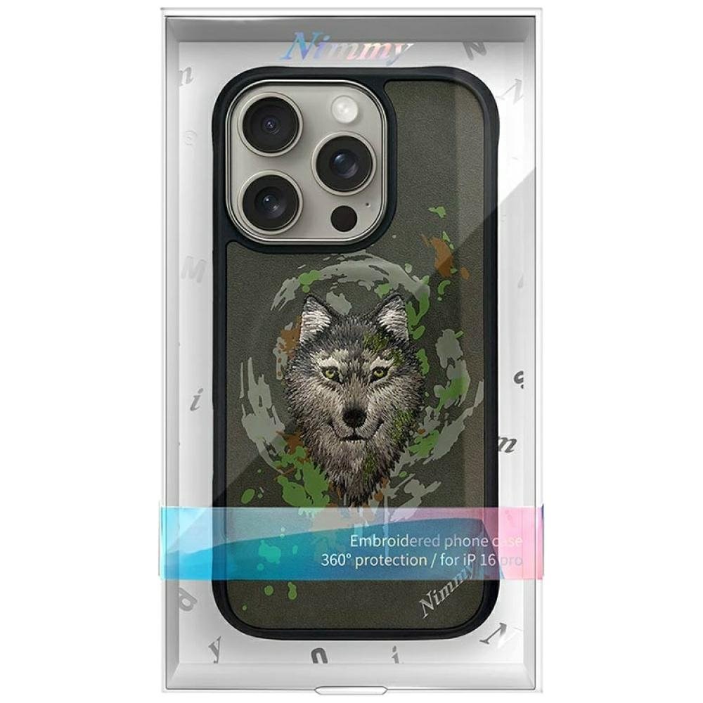 Nimmy Wolf MagSafe dėklas iPhone 16 Pro – pilkas - Image 11