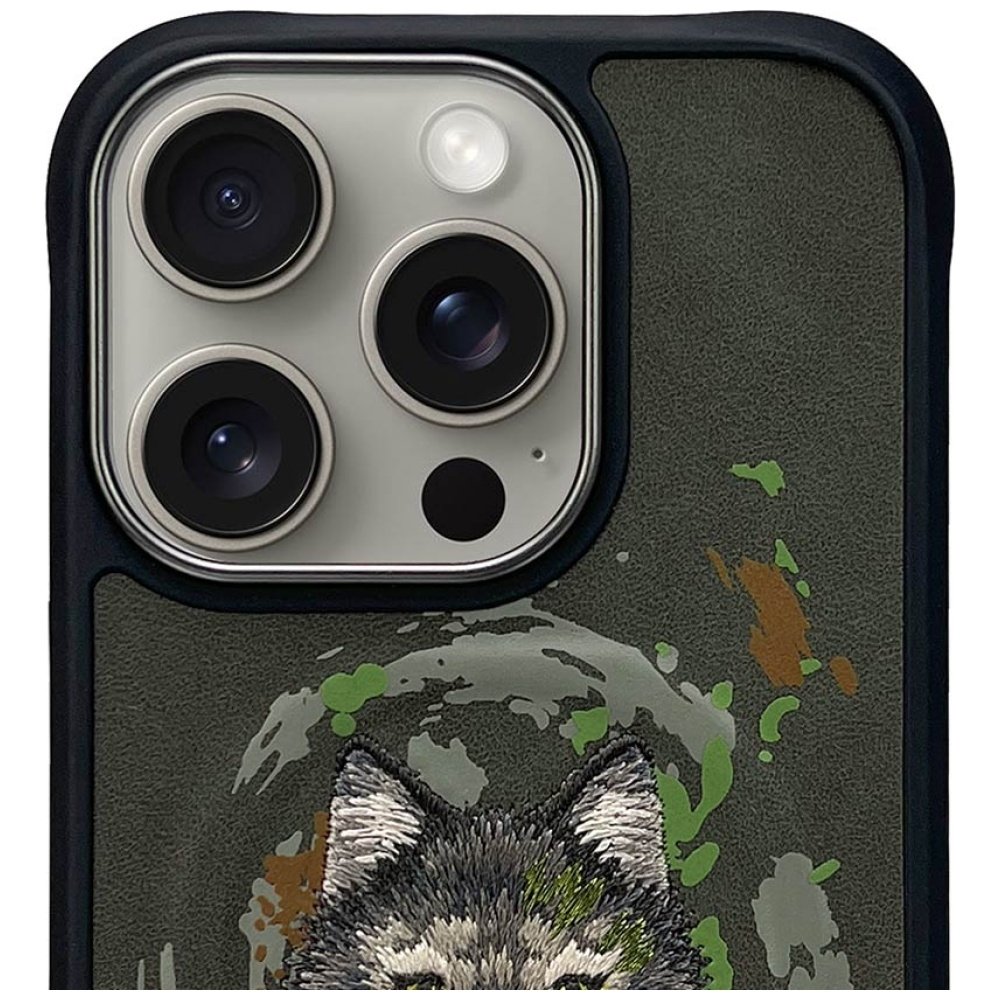 Nimmy Wolf MagSafe dėklas iPhone 16 Pro Max – pilkas - Image 2