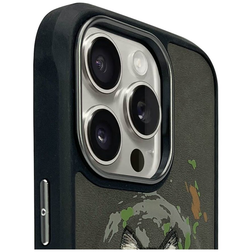 Nimmy Wolf MagSafe dėklas iPhone 16 Pro Max – pilkas - Image 3