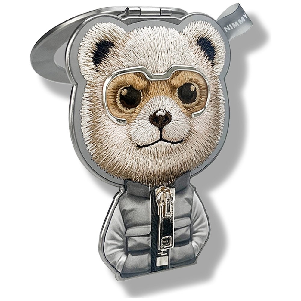 Nimmy Cool&Cute 2.0 Bear magnetinis pakabukas – pilkas - Image 3