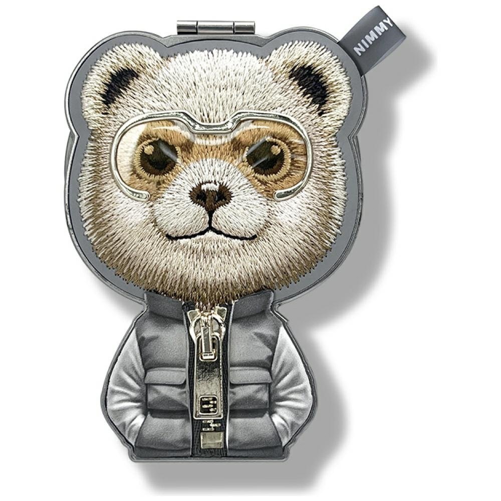 Nimmy Cool&Cute 2.0 Bear magnetinis pakabukas – pilkas - Image 5