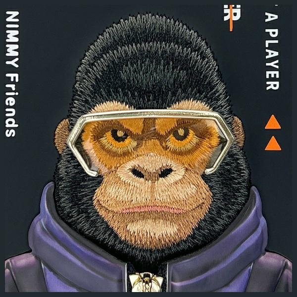 Nimmy Cool&Cute 2.0 Monkey dėklas iPhone 15 – juodas - Image 12