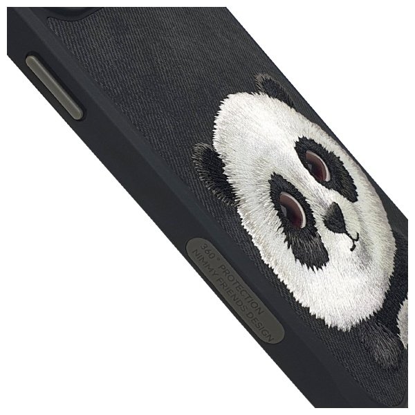 Nimmy Big Eyed Pet 2.0 Panda dėklas iPhone 15 Pro – juodas - Image 5