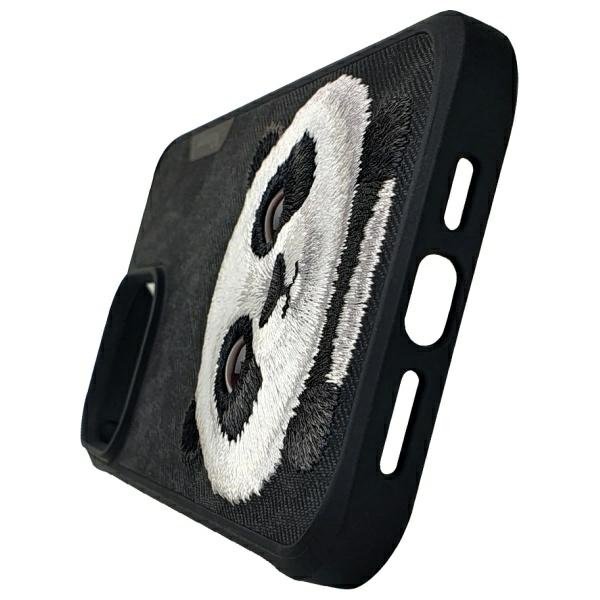 Nimmy Big Eyed Pet 2.0 Panda dėklas iPhone 15 Pro – juodas - Image 6