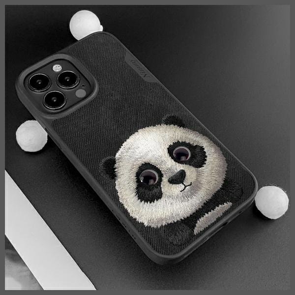 Nimmy Big Eyed Pet 2.0 Panda dėklas iPhone 15 Pro – juodas - Image 9