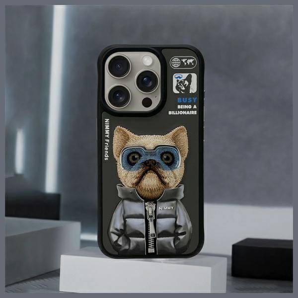 Nimmy Cool&Cute 2.0 dėklas iPhone 15 Pro – juodas - Image 10