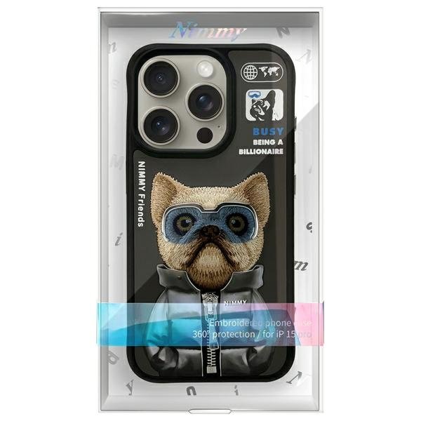 Nimmy Cool&Cute 2.0 dėklas iPhone 15 Pro – juodas - Image 11