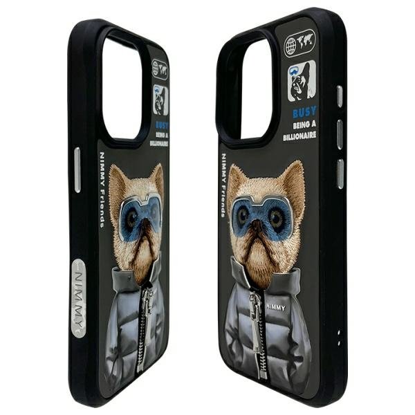 Nimmy Cool&Cute 2.0 dėklas iPhone 15 Pro – juodas - Image 3