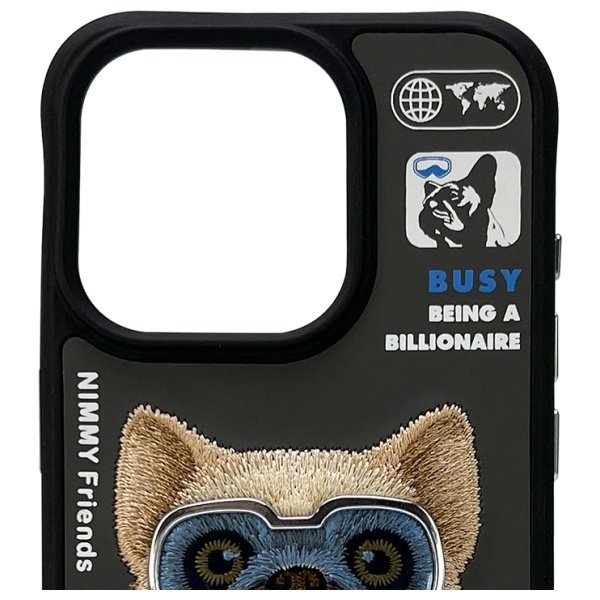 Nimmy Cool&Cute 2.0 dėklas iPhone 15 Pro – juodas - Image 5