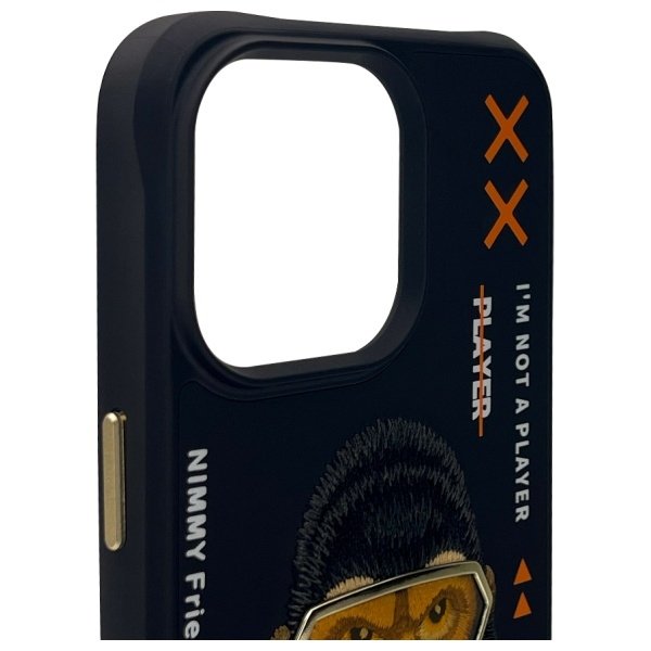 Nimmy Cool&Cute 2.0 Monkey dėklas iPhone 15 Pro – juodas - Image 3