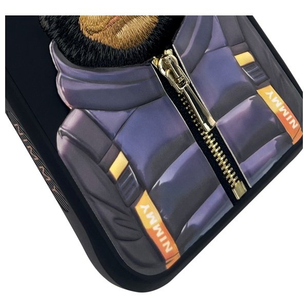 Nimmy Cool&Cute 2.0 Monkey dėklas iPhone 15 Pro – juodas - Image 5