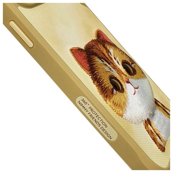 Nimmy Big Eyed Pet 2.0 Cat dėklas iPhone 15 Pro – žalias - Image 5