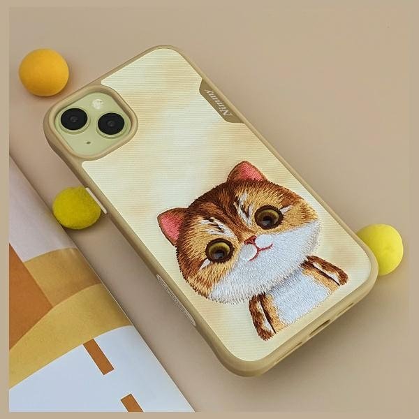 Nimmy Big Eyed Pet 2.0 Cat dėklas iPhone 15 Pro – žalias - Image 9