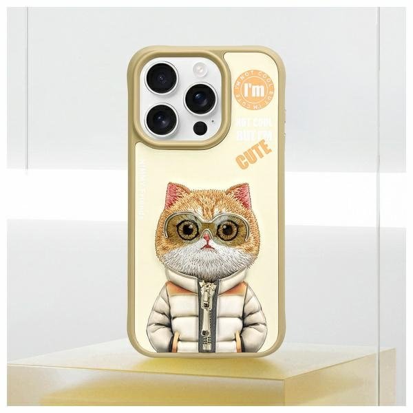 Nimmy Cool&Cute 2.0 Cat dėklas iPhone 15 Pro – žalias - Image 11