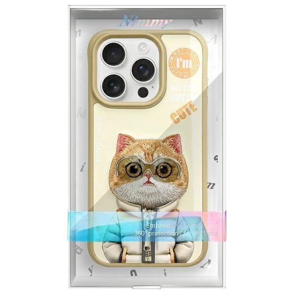 Nimmy Cool&Cute 2.0 Cat dėklas iPhone 15 Pro – žalias - Image 12