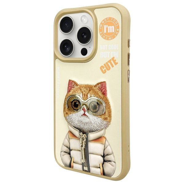 Nimmy Cool&Cute 2.0 Cat dėklas iPhone 15 Pro – žalias - Image 2