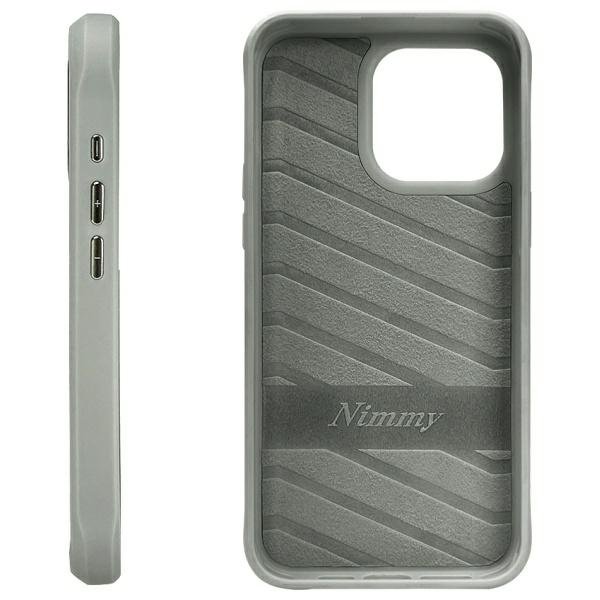 Nimmy Glasses Cool Cat dėklas iPhone 15 Pro Max – pilkas - Image 2