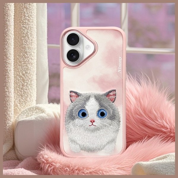 Nimmy Big Eyed Pet 2.0 Cat dėklas iPhone 16 – rožinis - Image 10