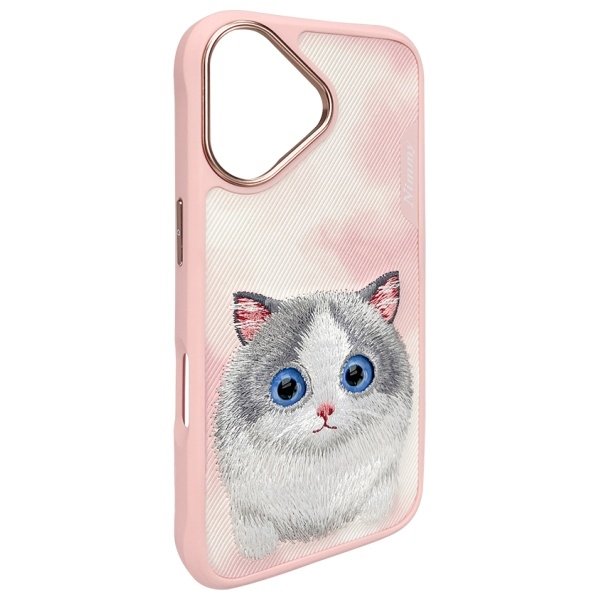 Nimmy Big Eyed Pet 2.0 Cat dėklas iPhone 16 – rožinis - Image 4