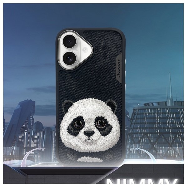 Nimmy Big Eyed Pet 2.0 Panda dėklas iPhone 16 – juodas - Image 10