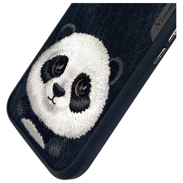 Nimmy Big Eyed Pet 2.0 Panda dėklas iPhone 16 – juodas - Image 7
