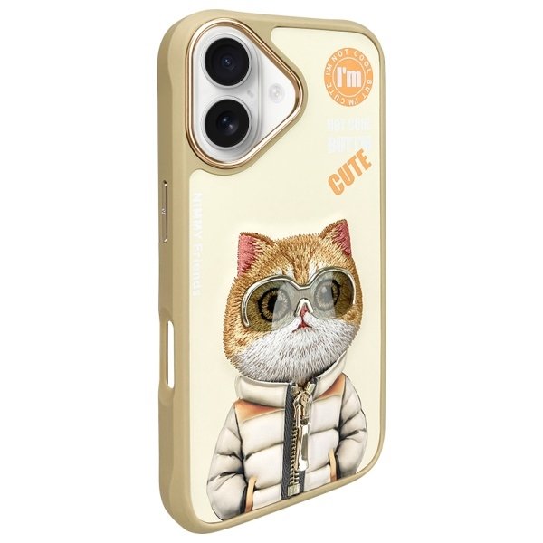 Nimmy Cool&Cute 2.0 Cat dėklas iPhone 16 – žalias - Image 2