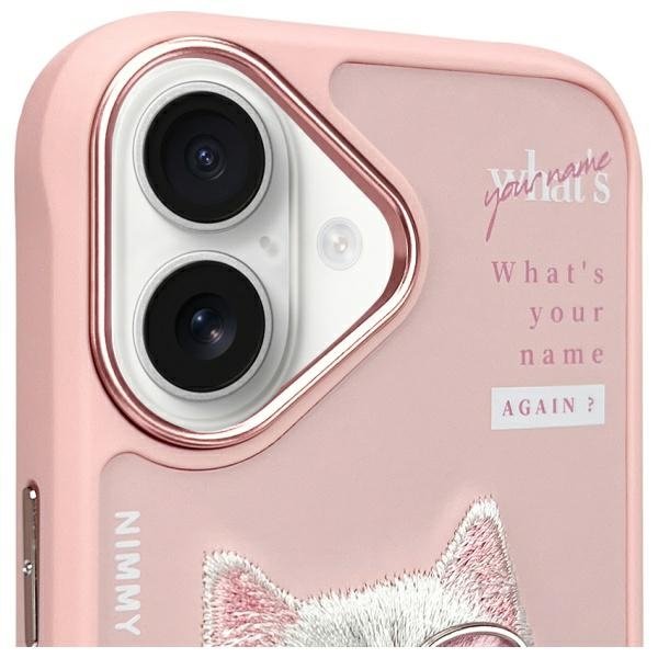 Nimmy Cool&Cute 2.0 Cat dėklas iPhone 16 – rožinis - Image 3
