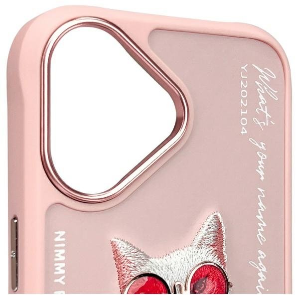 Nimmy Glasses Cool Cat dėklas iPhone 16 – rožinis - Image 5